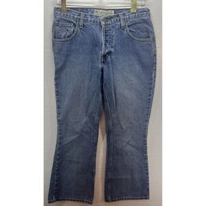 Vintage American Eagle Women's‎ Straight Button Fly Y2K 90s Jeans Size 4 Petite